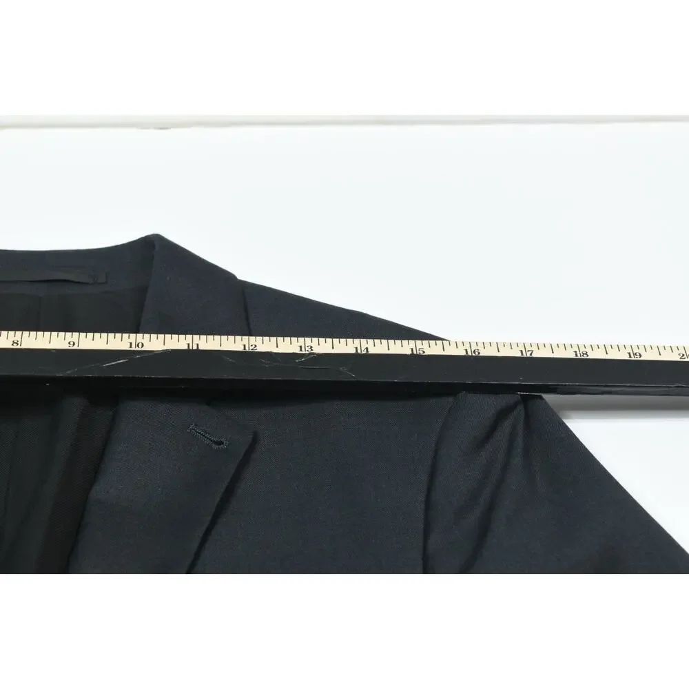 ALLSAINTS Karlsen Blazer Mens 36S Gray Two-Button 100% Wool Slim Fit